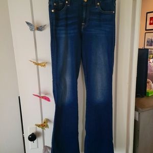 7 FOR ALL MANKIND JEANS BOOT CUT 28 KIMMIE MID RISE